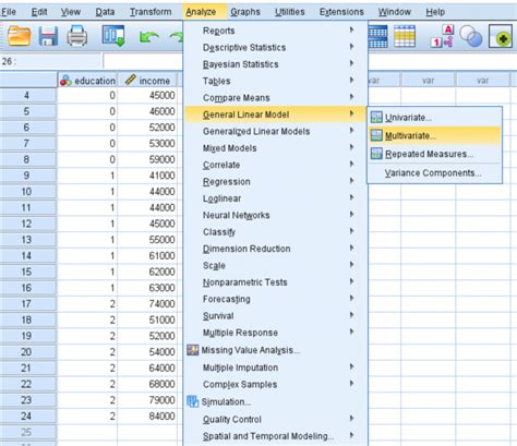 spss manova|How to Perform a MANOVA in SPSS .